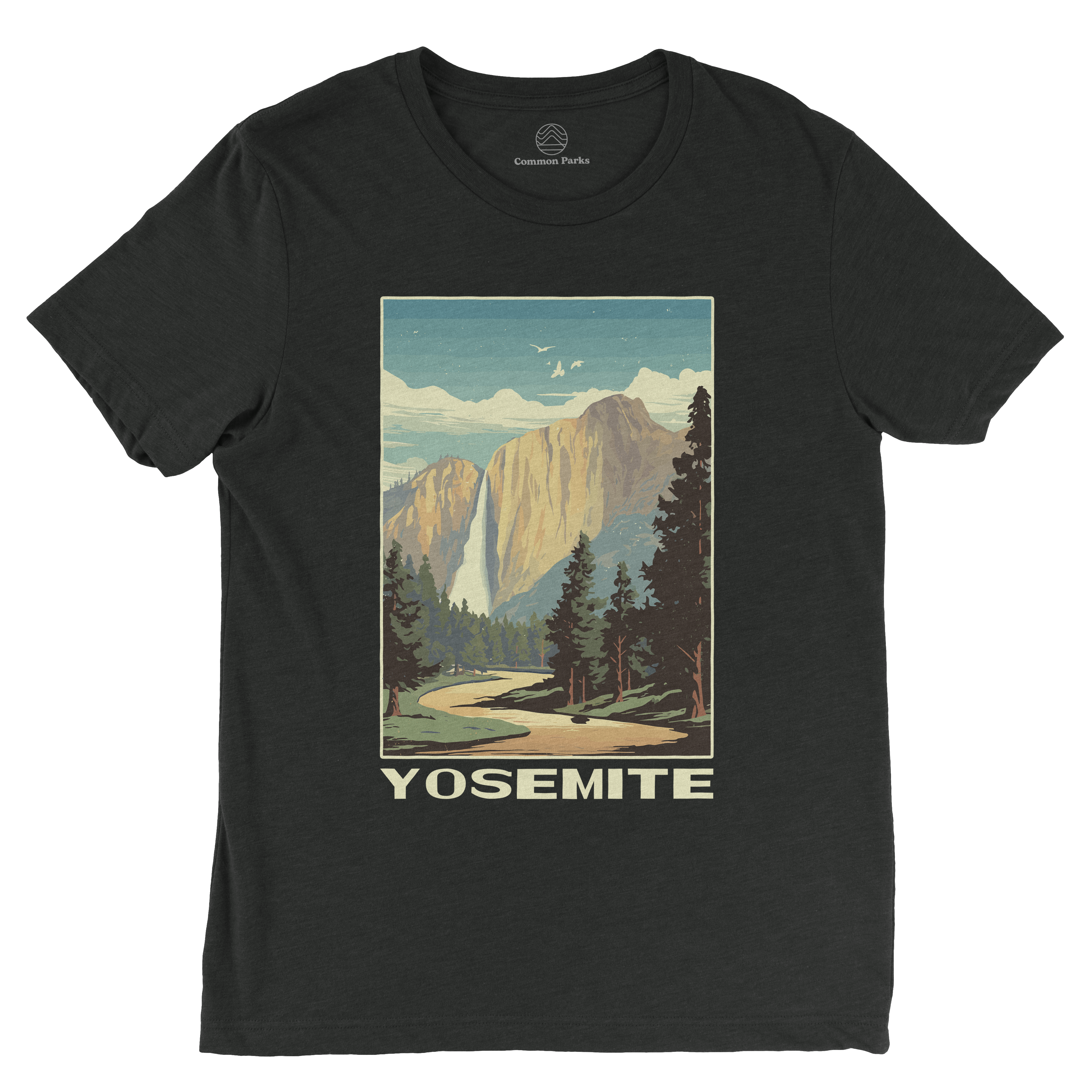 T-shirt Unisexe Parc National De Yosemite - Team360, Manches Courtes, Tailles S à XL, Neuf